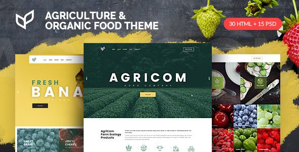 Agricom - Agriculture & Organic Food HTML Theme Pack
           TFx