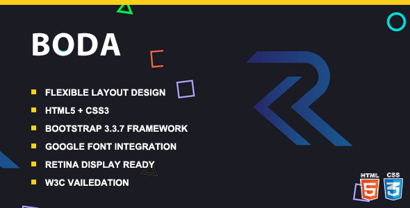 Boda - Onepage Creative Personal Template
           TFx