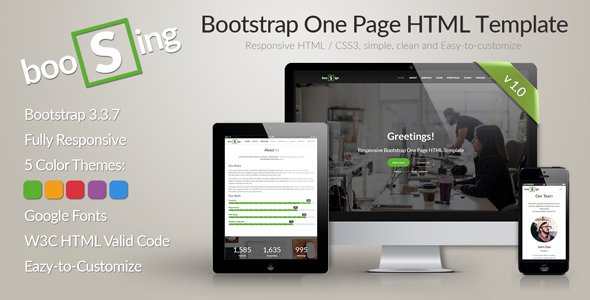 BooSign - Responsive Bootstrap One Page HTML Template
           TFx