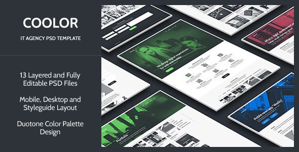 COOLOR — IT Agency PSD Template
           TFx