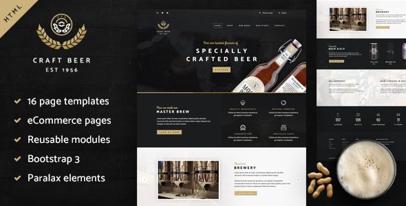 Craft Beer Nation HTML Template
           TFx