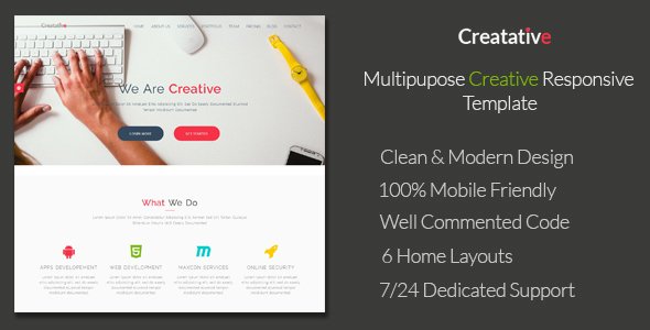 Creatative | Multipurpose Creative Responsive Template
           TFx