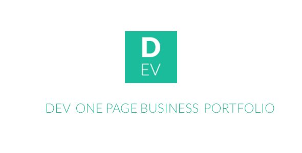 Dev One Page Business Portfolio HTML Template
           TFx