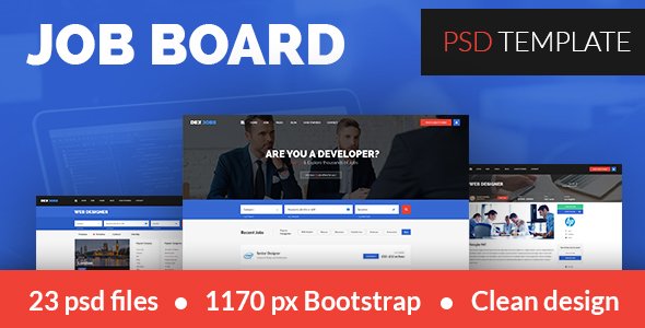 Dexjobs Job Board PSD Template
           TFx