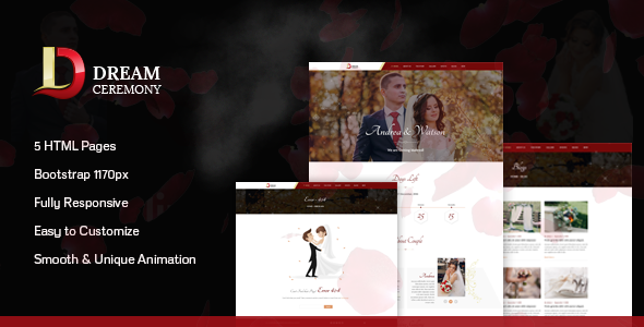 Dream Ceremony - Wedding HTML Template
           TFx