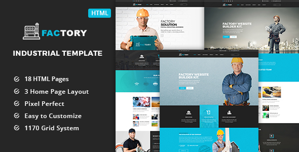 Factory - Industrial Business HTML5 Template
           TFx