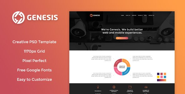 Genesis - Creative PSD Template
           TFx