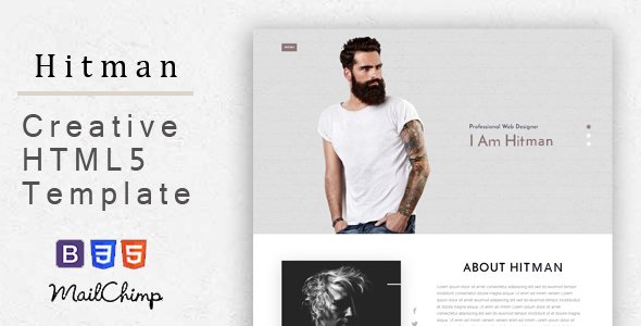 Hitman - Responsive Corporate, Business, Creative , Portfolio and  Blog Template
           TFx