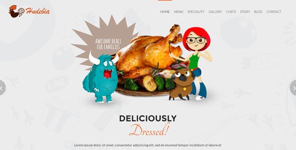 Hudebia - Restaurant HTML Template
           TFx