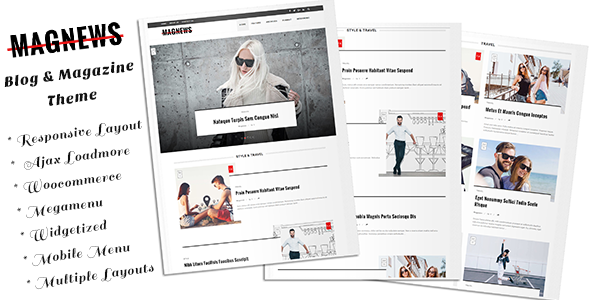 Magnews - Clean Blog and Magazine Theme
           TFx