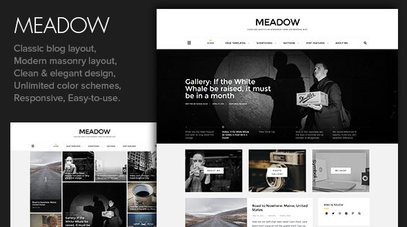 Meadow - Beautiful & Modern Personal Blog Theme
           TFx