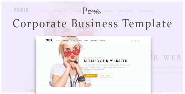 Paris - Responsive One & Multi Page Business, Marketing, Corporate and Portfolio HTML Template
           TFx