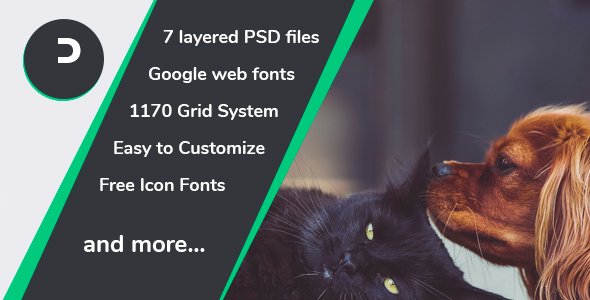 Pets - Modern PSD Template
           TFx