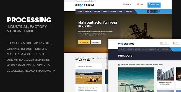 Processing - Industrial, Factory & Engineering WP theme
           TFx
