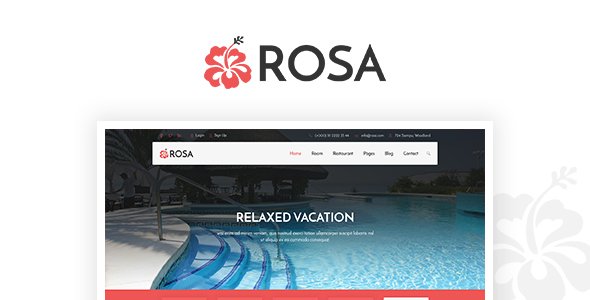 ROSA - Hotel Reservation & Restaurant PSD Template
           TFx