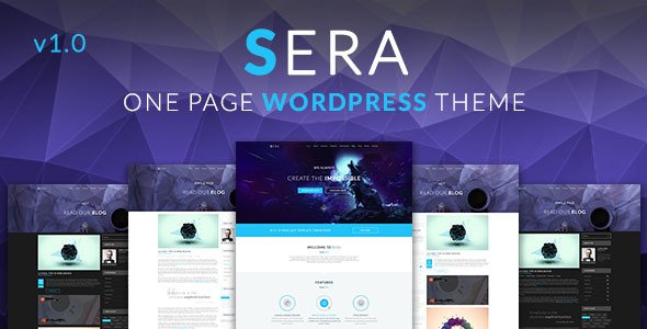 Sera - OnePage Multi-Purpose WordPressTheme
           TFx