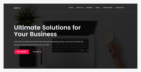 Smoth - One Page MultiPurpose Template
           TFx