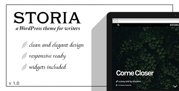 Storia - A WordPress Theme for Writers, Bloggers, Storytellers
           TFx