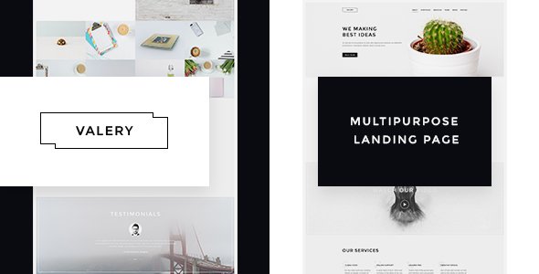 Valery- Responsive Multipurpose Bootstrap  Landing Page
           TFx