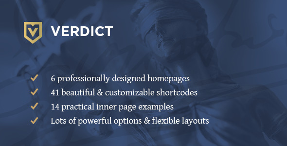 Verdict - An Expert Theme for Lawyers, Legal Advisors & Law Firms
           TFx