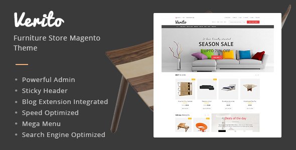 Verito - Furniture Store Magento Responsive Theme
           TFx