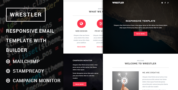 Wrestler - Responsive Multipurpose Email template with Stampready builder
           TFx