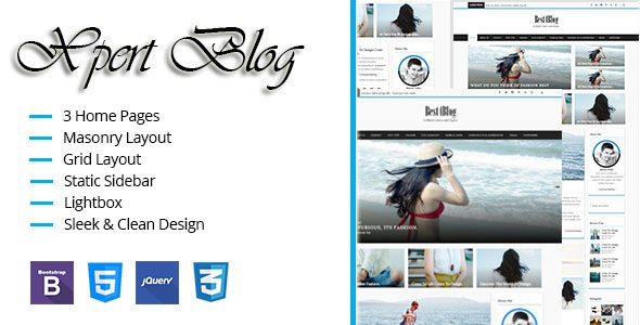 Xpert Blog Responsive HTML Template
           TFx