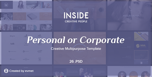 insidE — Personal or Corporate - Creative Multipurpose Template
           TFx