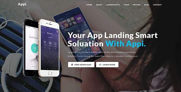 Appi - Responsive App Landing Page
           TFx