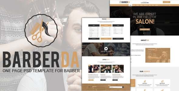 BARBERDA - One-Page PSD Template for BARBER
           TFx