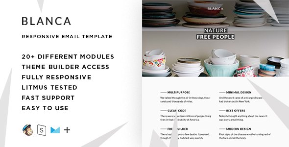 Blanka – Responsive Email + StampReady Builder
           TFx