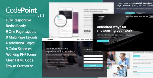 CodePoint - Premium Multi-Purpose Landing Page
           TFx