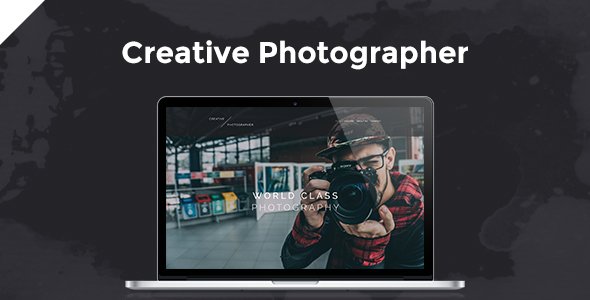 Creative Photographer PSD Template
           TFx