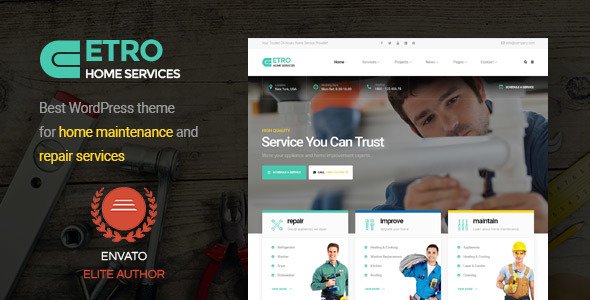 Etro - Home Maintenance, Repair and Improvement Services WordPress Theme
           TFx