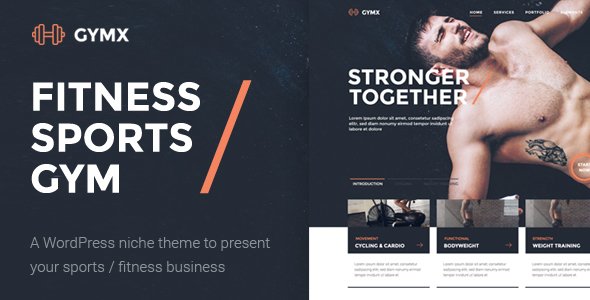 Gym X - Fitness, Gym & Sports WordPress Theme
           TFx