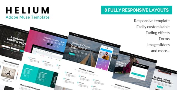 Helium - 8 in 1 Marketing Muse Template
           TFx