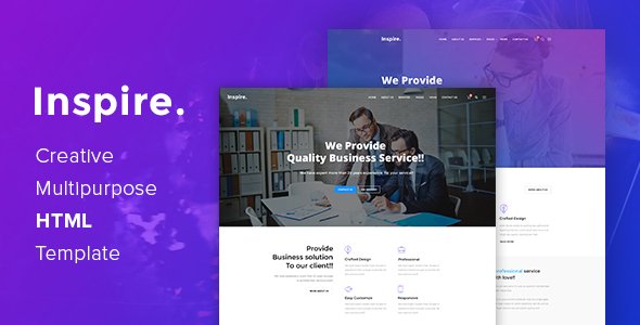 Inspire. - Creative Multipurpose HTML template
           TFx
