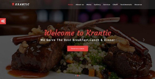 KRANTIC- Responsive Restaurant HTML5 Template
           TFx