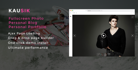 Kausik Ajax Driven Fullscreen Photography Personal Blog and Portfolio Theme
           TFx