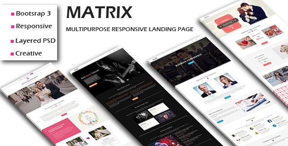 MATRIX - Multipurpose Responsive HTML Landing Pages
           TFx