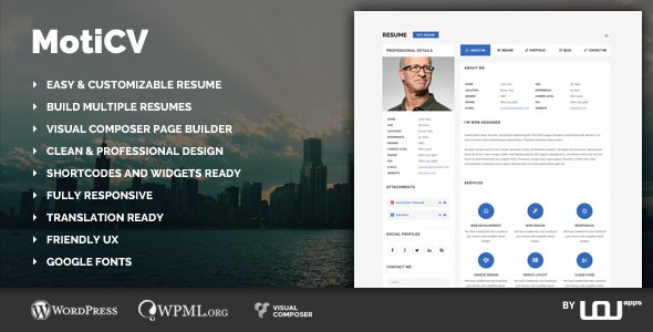 Moticv - vCard & Resume Builder WordPress Theme
           TFx