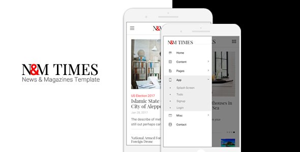 N&M Times - News/Magazines Mobile Template
           TFx