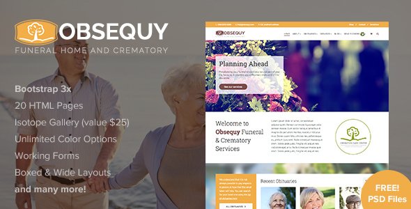 Obsequy - Funeral Home Responsive HTML5 Template
           TFx