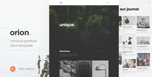 Orion - Minimal Portfolio HTML5 Template
           TFx