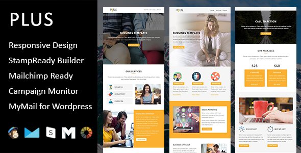 Plus - Multipurpose Responsive Email Template with Stampready Builder
           TFx