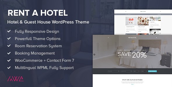Rent a Hotel - Hotel & Guest House WordPress Theme
           TFx