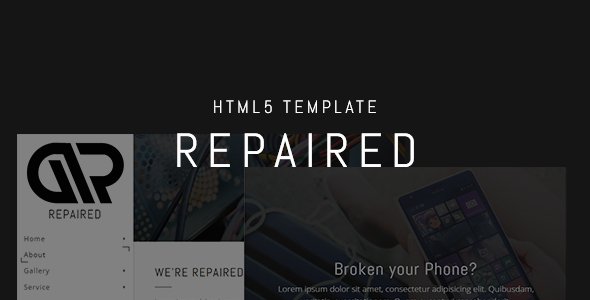 Repaired - Phone, Computer, Digital Repair Service & Shop HTML5 Template
           TFx