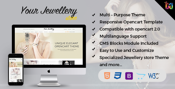 Responsive OpenCart Template - Jewelry
           TFx