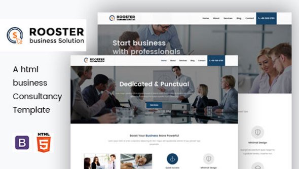 Rooster - HTML Business Consultancy Template
           TFx