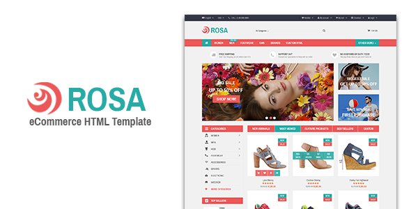Rosa - Responsive eCommerce Template
           TFx